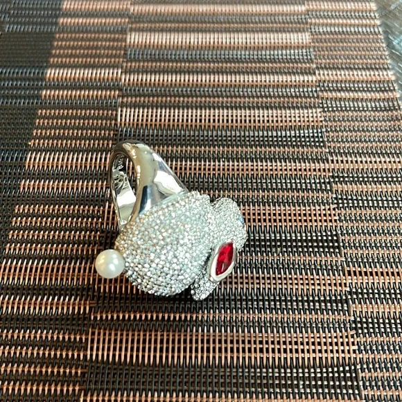 Kate Spade Big Bunny Sparkly Statement Ring - Picture 3 of 16